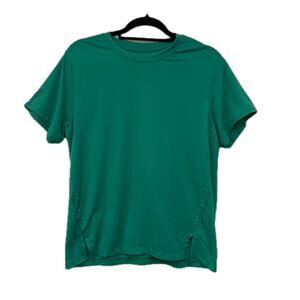 Lululemon Fast and Free Short Sleeve Shirt Crewneck Top Size 8 Green Top